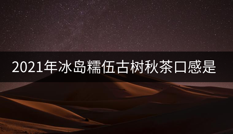 2021年冰島糯伍古樹秋茶口感是什么？