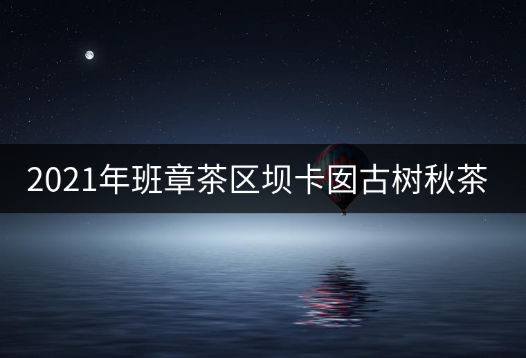2021年班章茶區(qū)壩卡囡古樹秋茶特點(diǎn)？