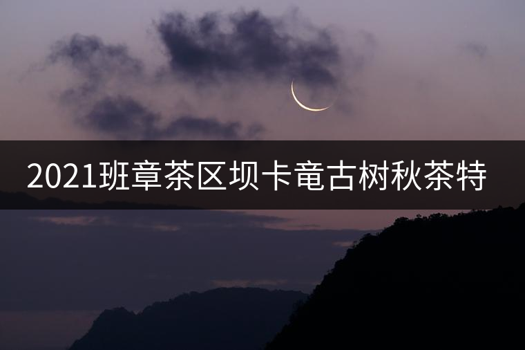 2021班章茶區(qū)壩卡竜古樹秋茶特點(diǎn)！