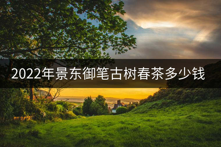 2022年景東御筆古樹春茶多少錢一公斤？