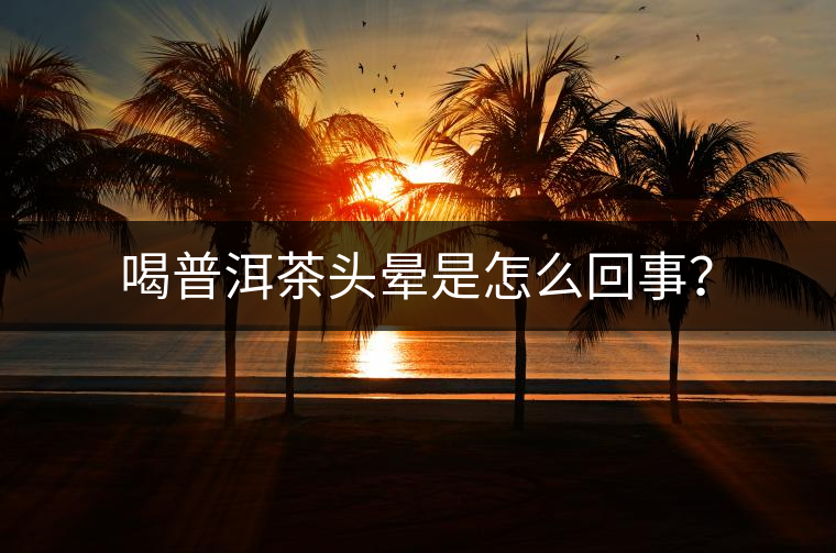 喝普洱茶頭暈是怎么回事? 喝普洱茶頭暈是怎么回事?