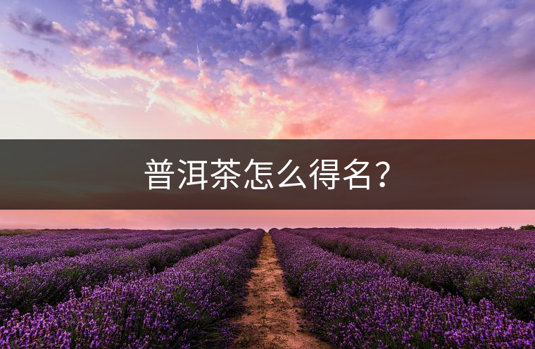 普洱茶怎么得名？