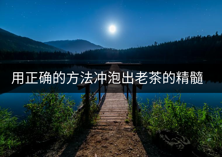 用正確的方法沖泡出老茶的精髓；評看普洱茶葉底也是一門手藝！