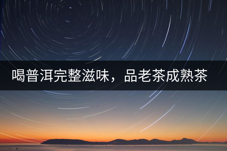 喝普洱完整滋味，品老茶成熟茶湯