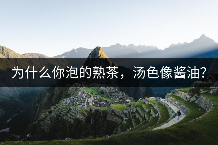 為什么你泡的熟茶，湯色像醬油？