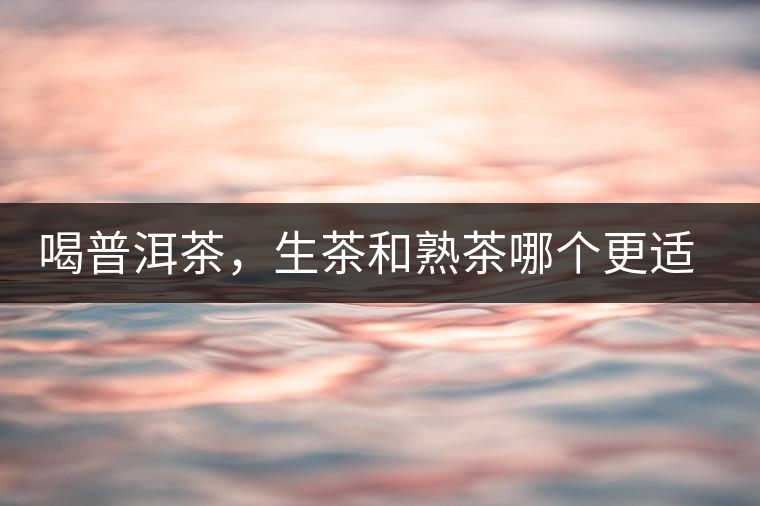 喝普洱茶，生茶和熟茶哪個(gè)更適合你？