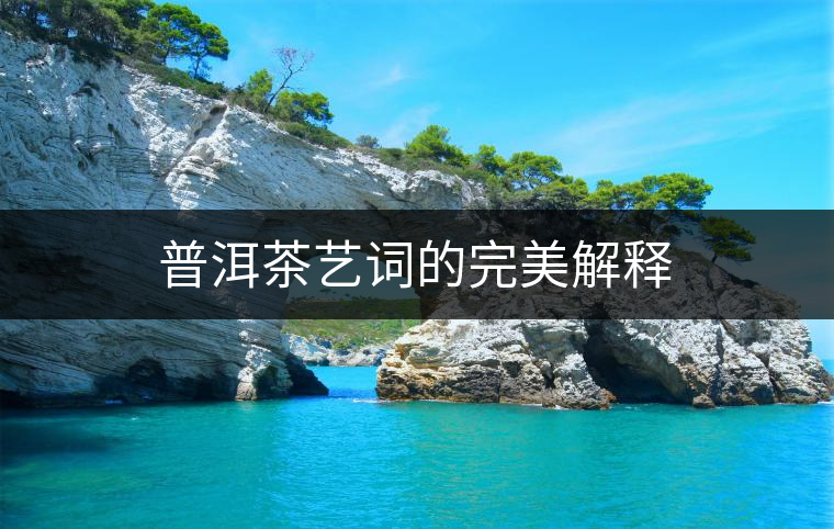 普洱茶藝詞的完美解釋 普洱茶藝詞的完美解釋