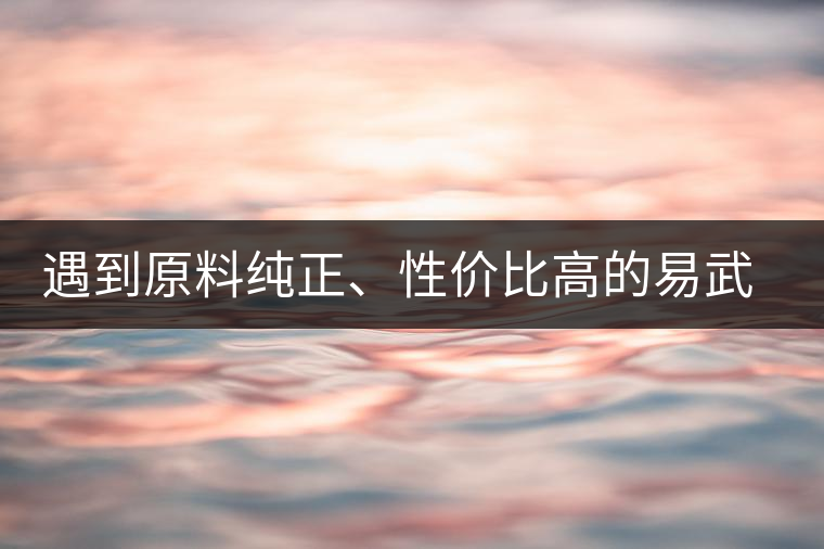遇到原料純正、性價比高的易武熟茶，算是個小概率事件了