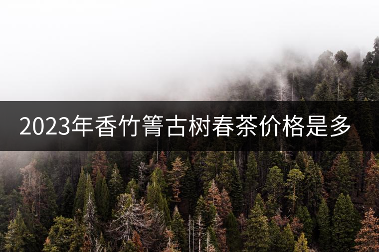 2023年香竹箐古樹春茶價格是多少？