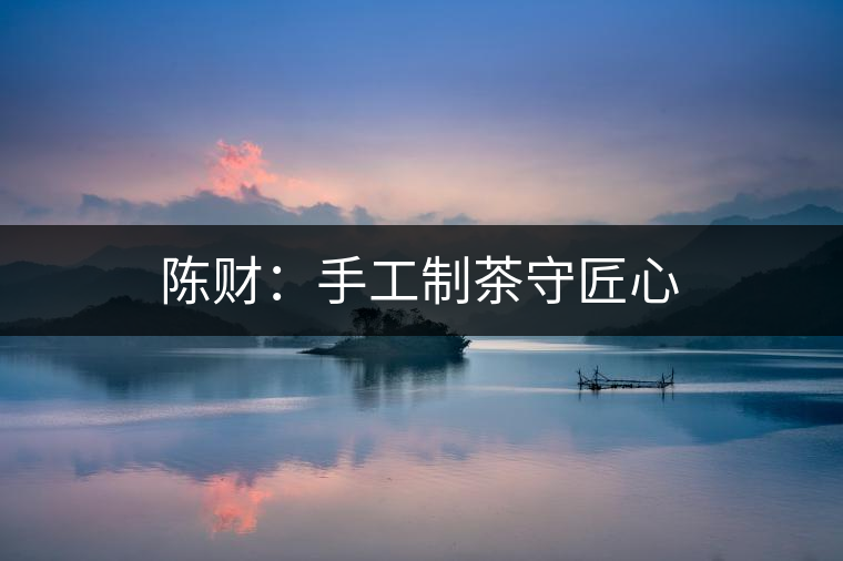 陳財：手工制茶守匠心
