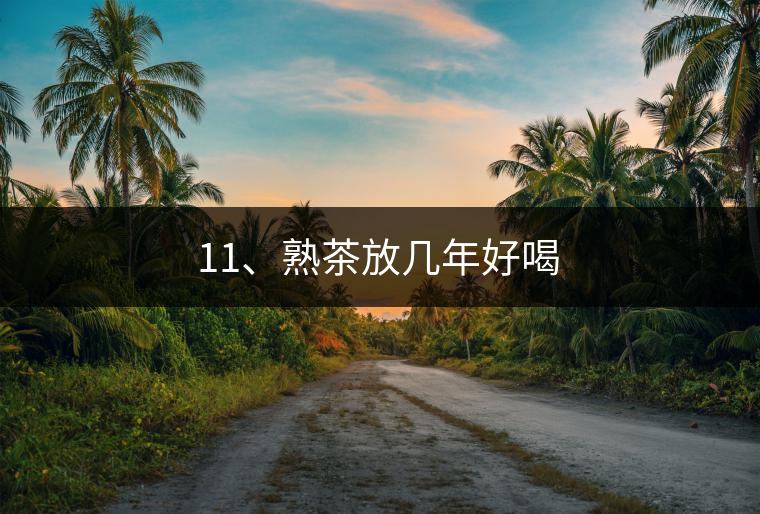 11、熟茶放幾年好喝