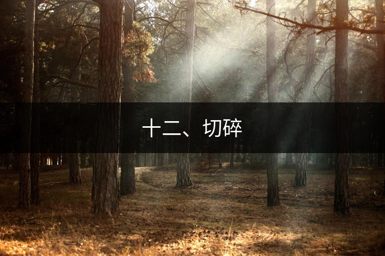 十二、切碎