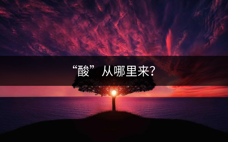 “酸”從哪里來？